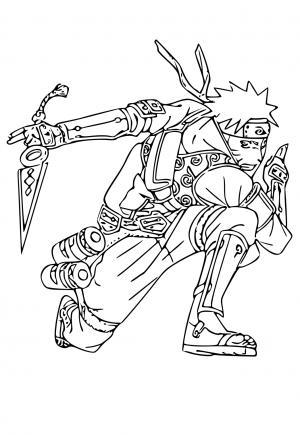 Naruto Coloring Pages: 190+ Ninja Adventure for Fans of the Hidden Leaf Village 42