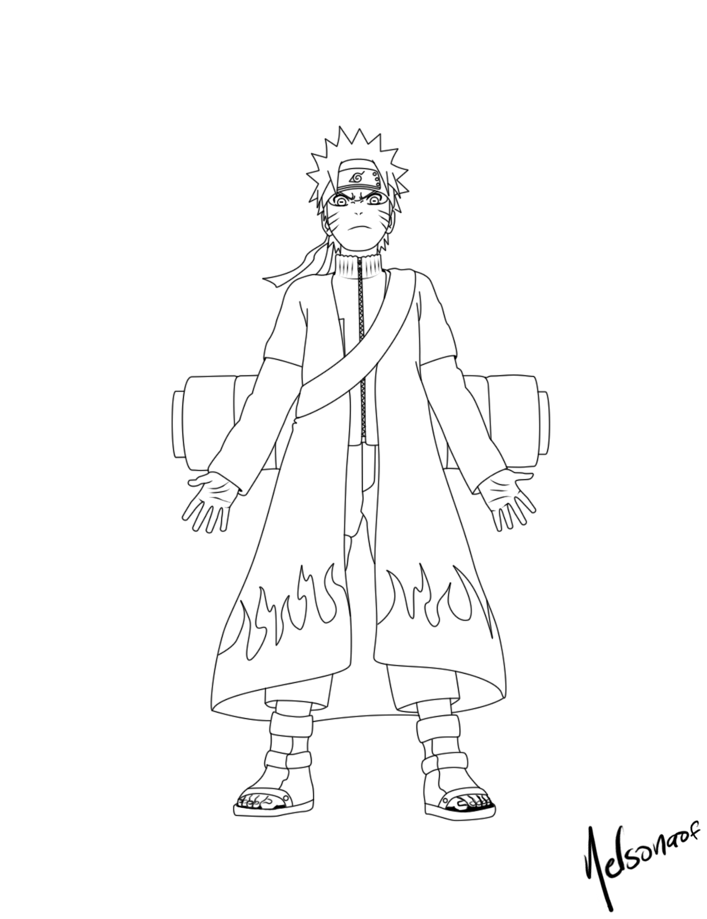 Naruto Coloring Pages: 190+ Ninja Adventure for Fans of the Hidden Leaf Village 51