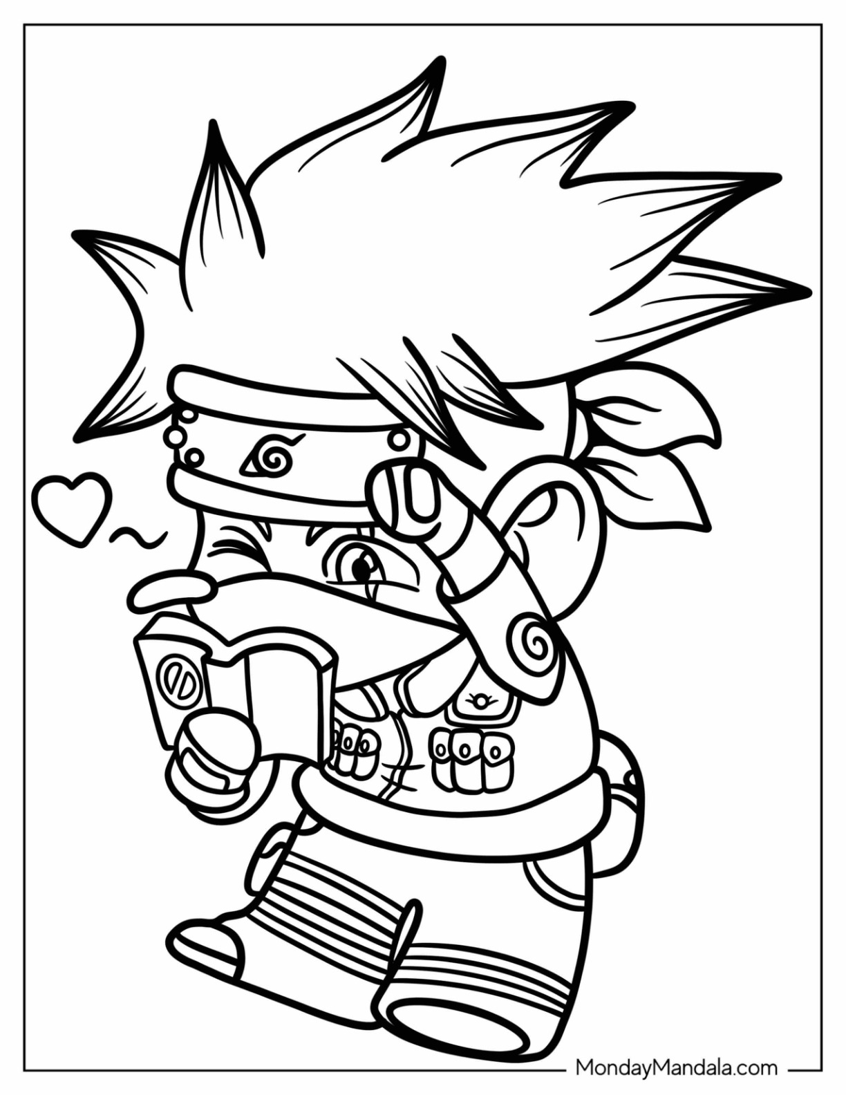 Naruto Coloring Pages: 190+ Ninja Adventure for Fans of the Hidden Leaf Village 6