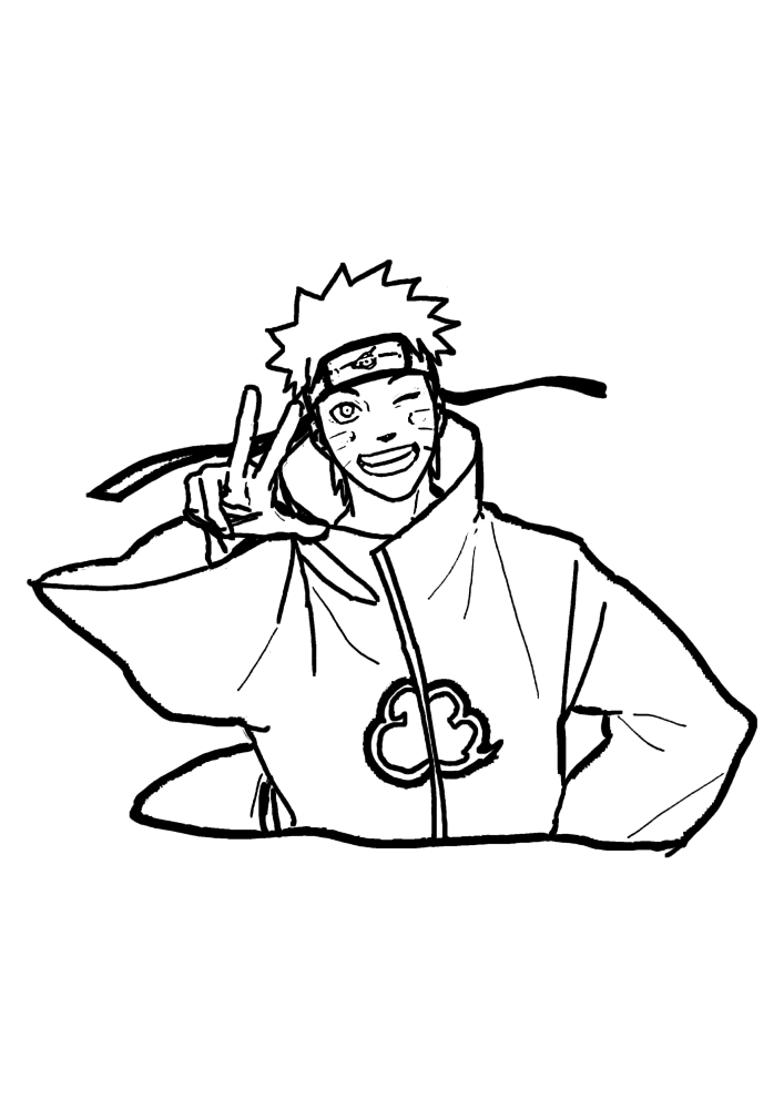 Naruto Coloring Pages: 190+ Ninja Adventure for Fans of the Hidden Leaf Village 61