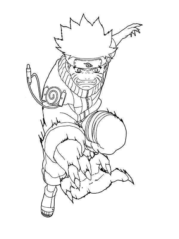 Naruto Coloring Pages: 190+ Ninja Adventure for Fans of the Hidden Leaf Village 62