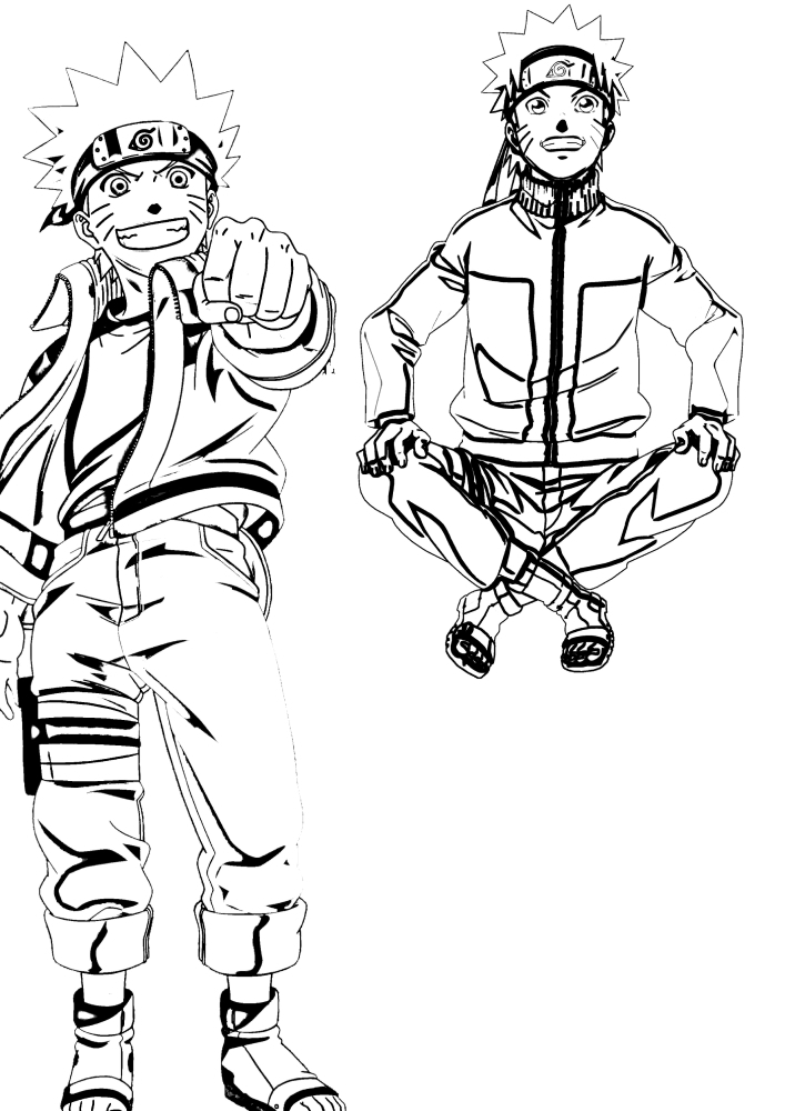 Naruto Coloring Pages: 190+ Ninja Adventure for Fans of the Hidden Leaf Village 73