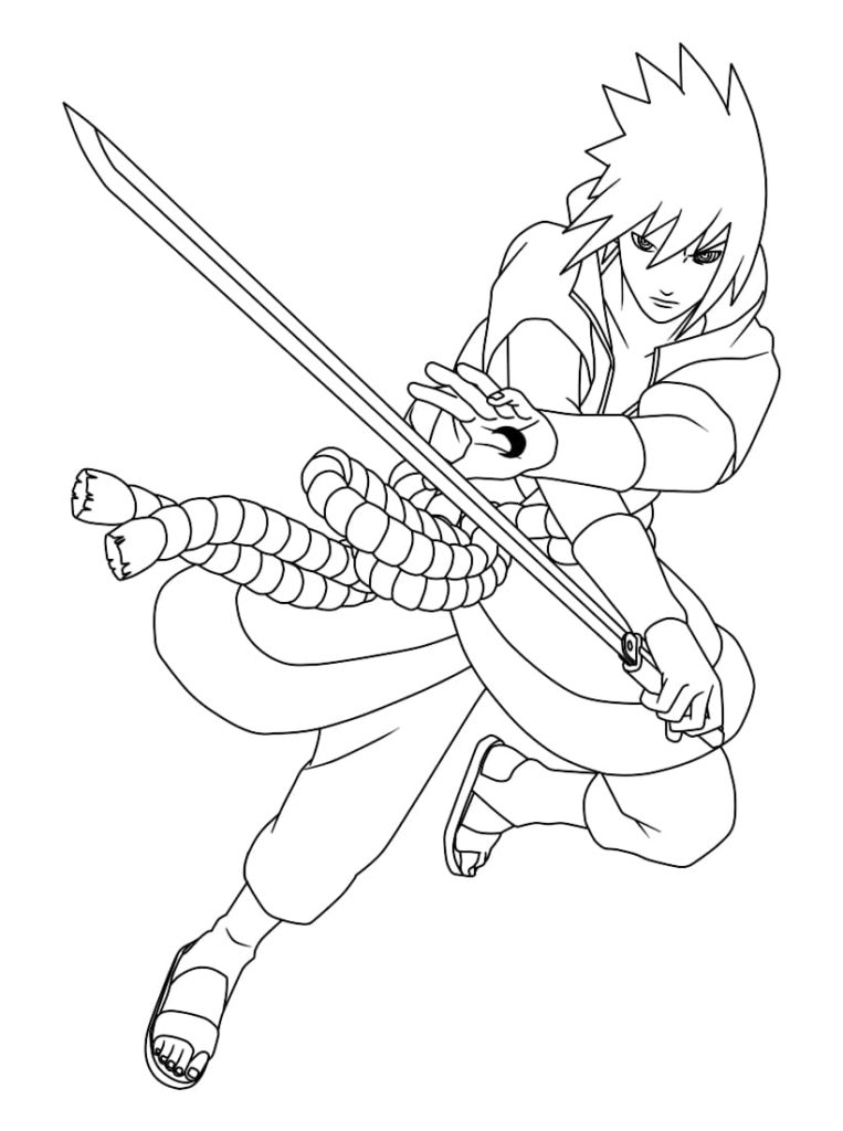 Naruto Coloring Pages: 190+ Ninja Adventure for Fans of the Hidden Leaf Village 76