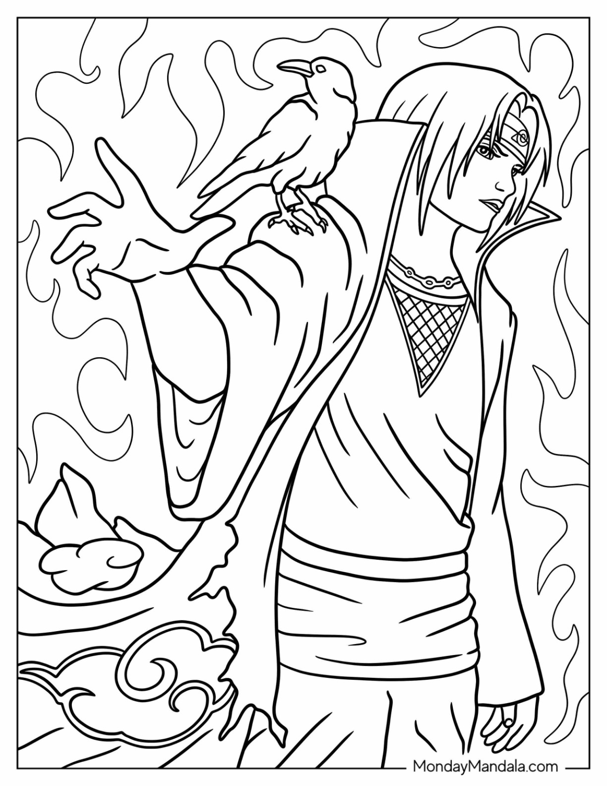 Naruto Coloring Pages: 190+ Ninja Adventure for Fans of the Hidden Leaf Village 77