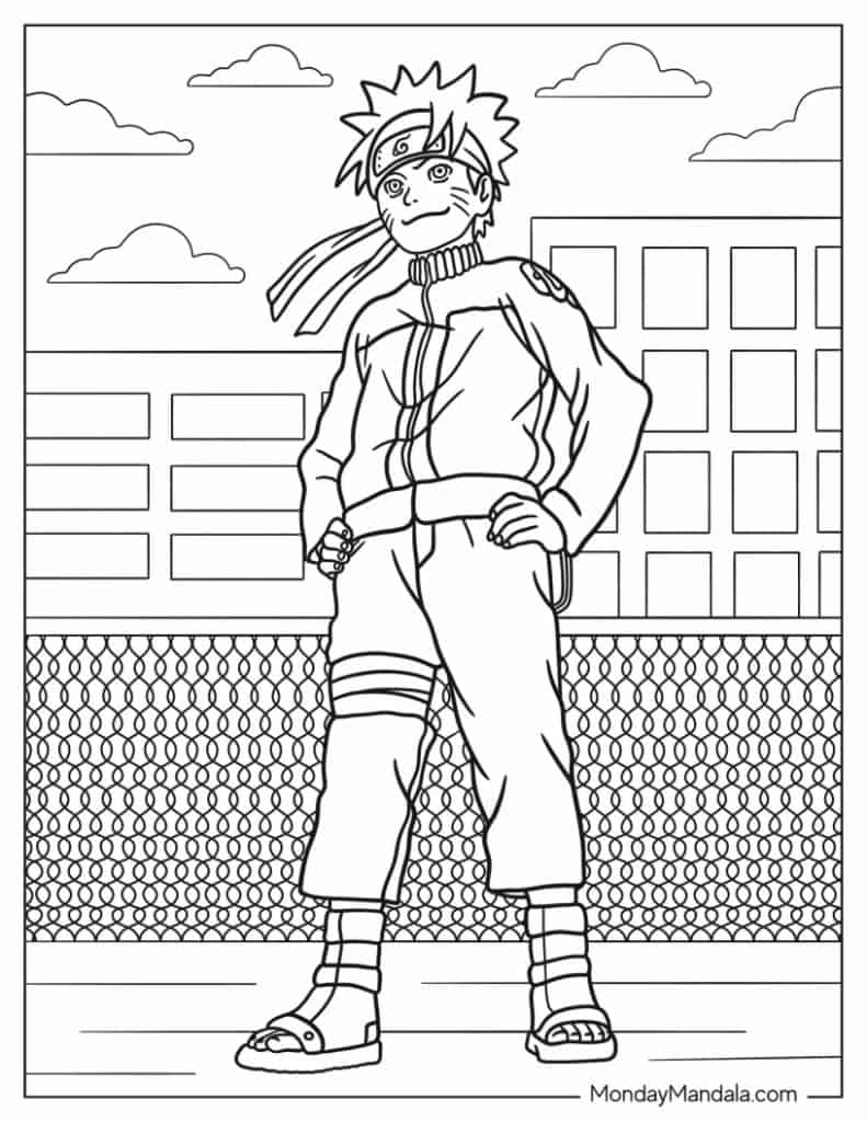 Naruto Coloring Pages: 190+ Ninja Adventure for Fans of the Hidden Leaf Village 82