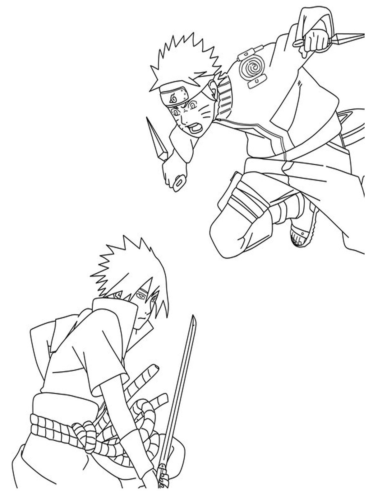 Naruto Coloring Pages: 190+ Ninja Adventure for Fans of the Hidden Leaf Village 92