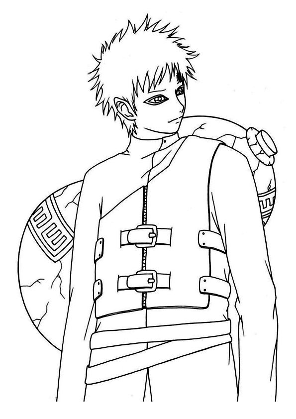 Naruto Coloring Pages: 190+ Ninja Adventure for Fans of the Hidden Leaf Village 94