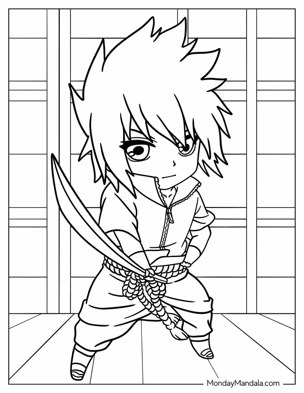 Naruto Coloring Pages: 190+ Ninja Adventure for Fans of the Hidden Leaf Village 95