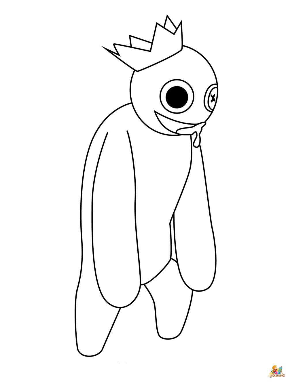 Rainbow Friends Coloring Pages Free Printable 147