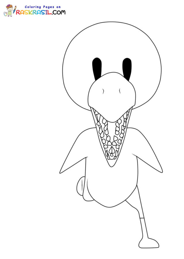 Rainbow Friends Coloring Pages Free Printable 195