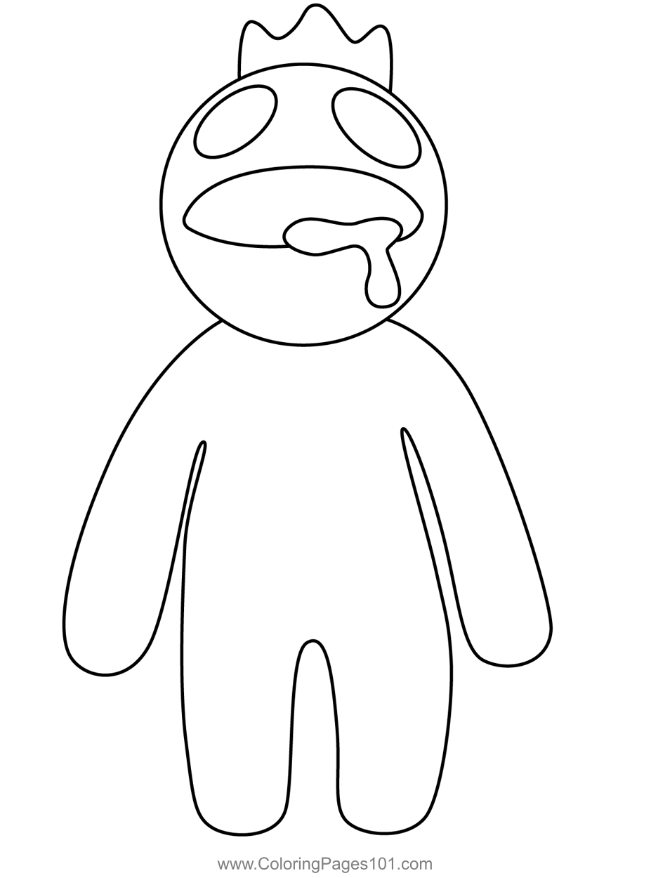 Rainbow Friends Coloring Pages Free Printable 21