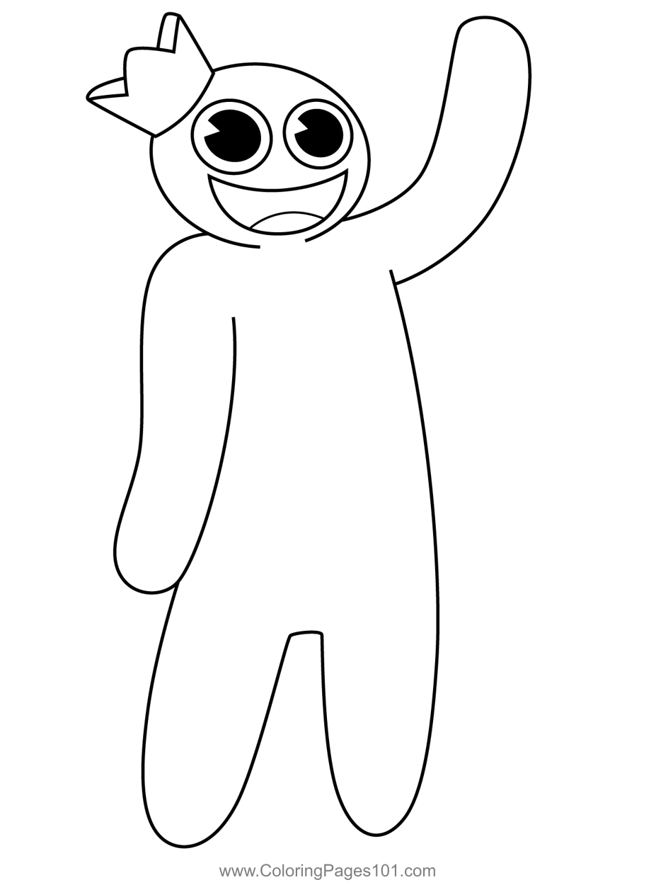 Rainbow Friends Coloring Pages Free Printable 22