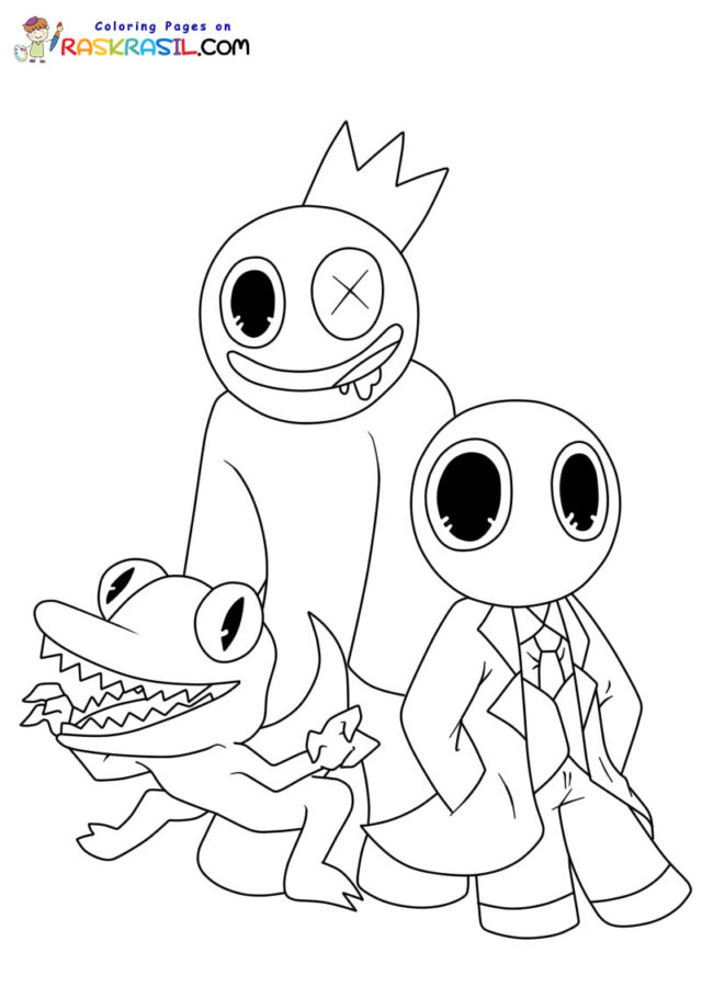 Rainbow Friends Coloring Pages Free Printable 46