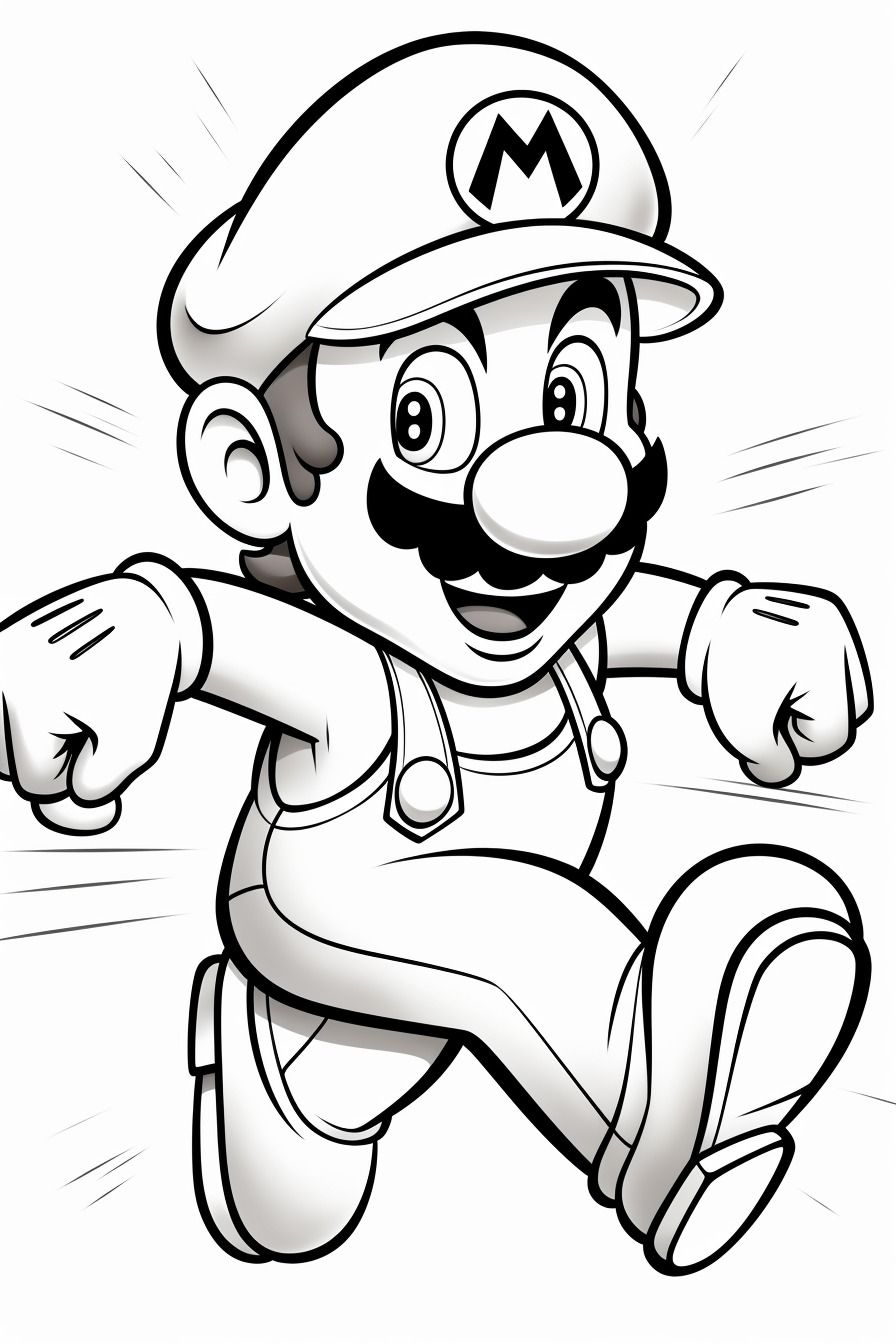 Super Mario Coloring Pages Free Printable 120