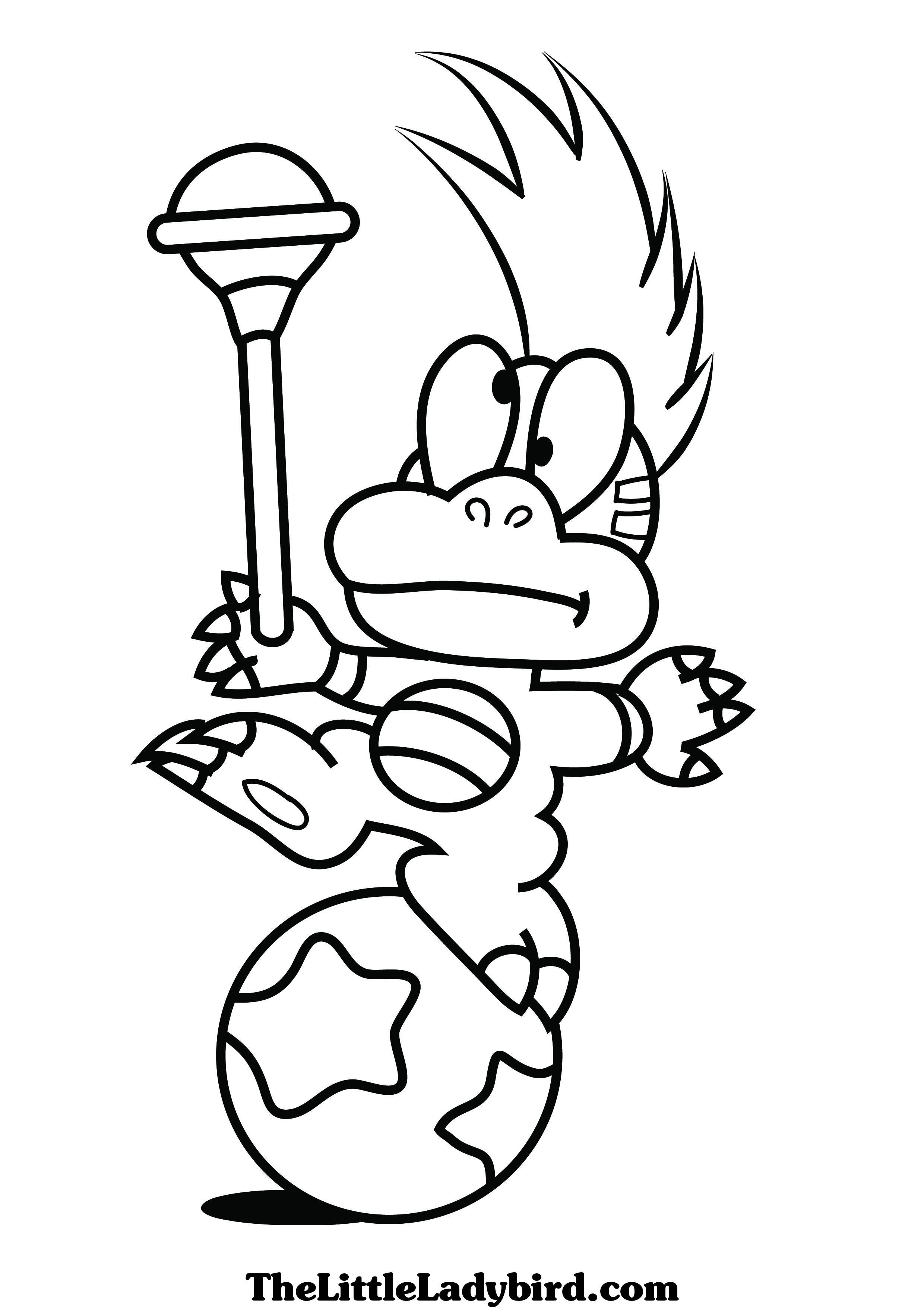 Super Mario Coloring Pages Free Printable 124