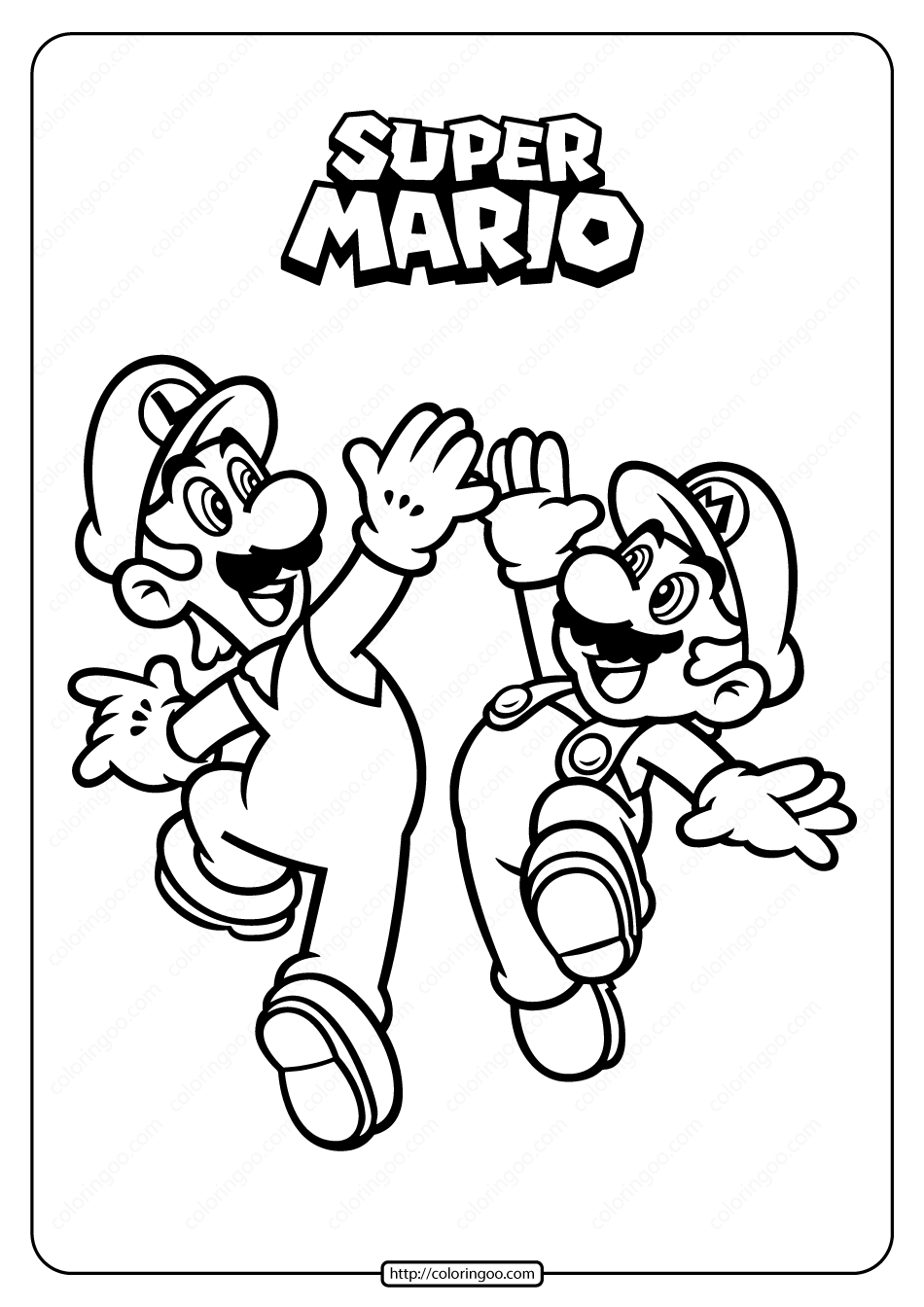 Super Mario Coloring Pages Free Printable 16