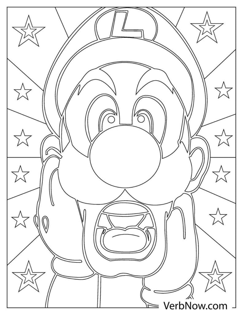 Super Mario Coloring Pages Free Printable 185