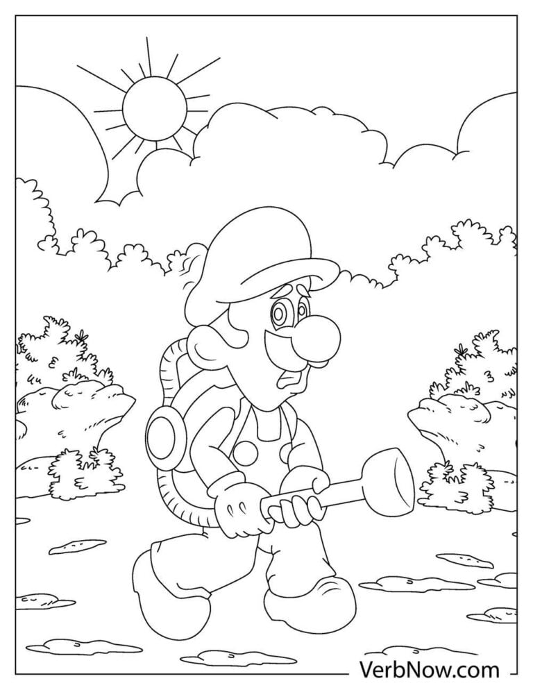 Super Mario Coloring Pages Free Printable 187