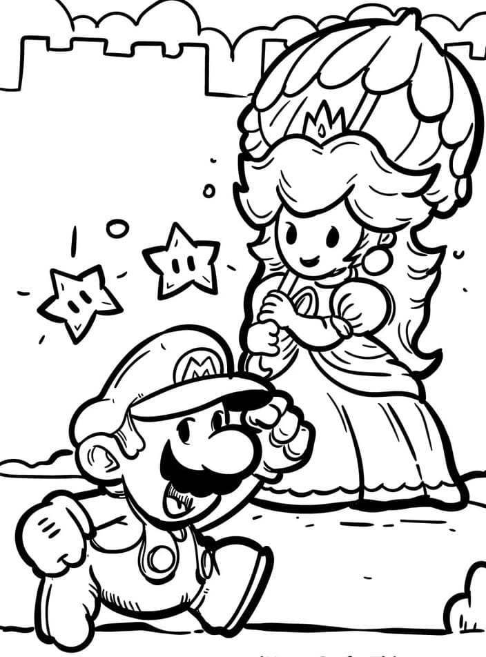 Super Mario Coloring Pages Free Printable 39