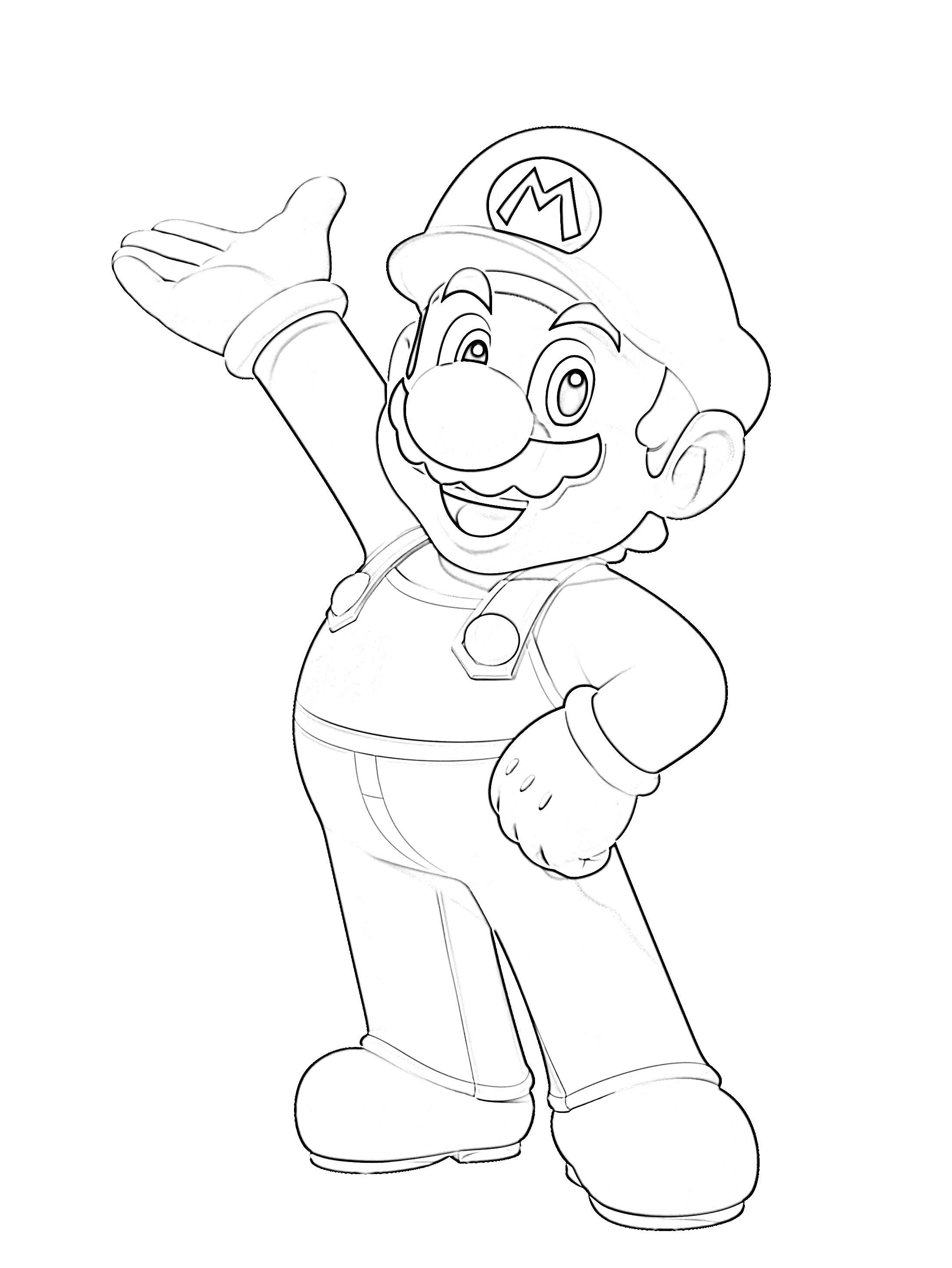 Super Mario Coloring Pages Free Printable 6