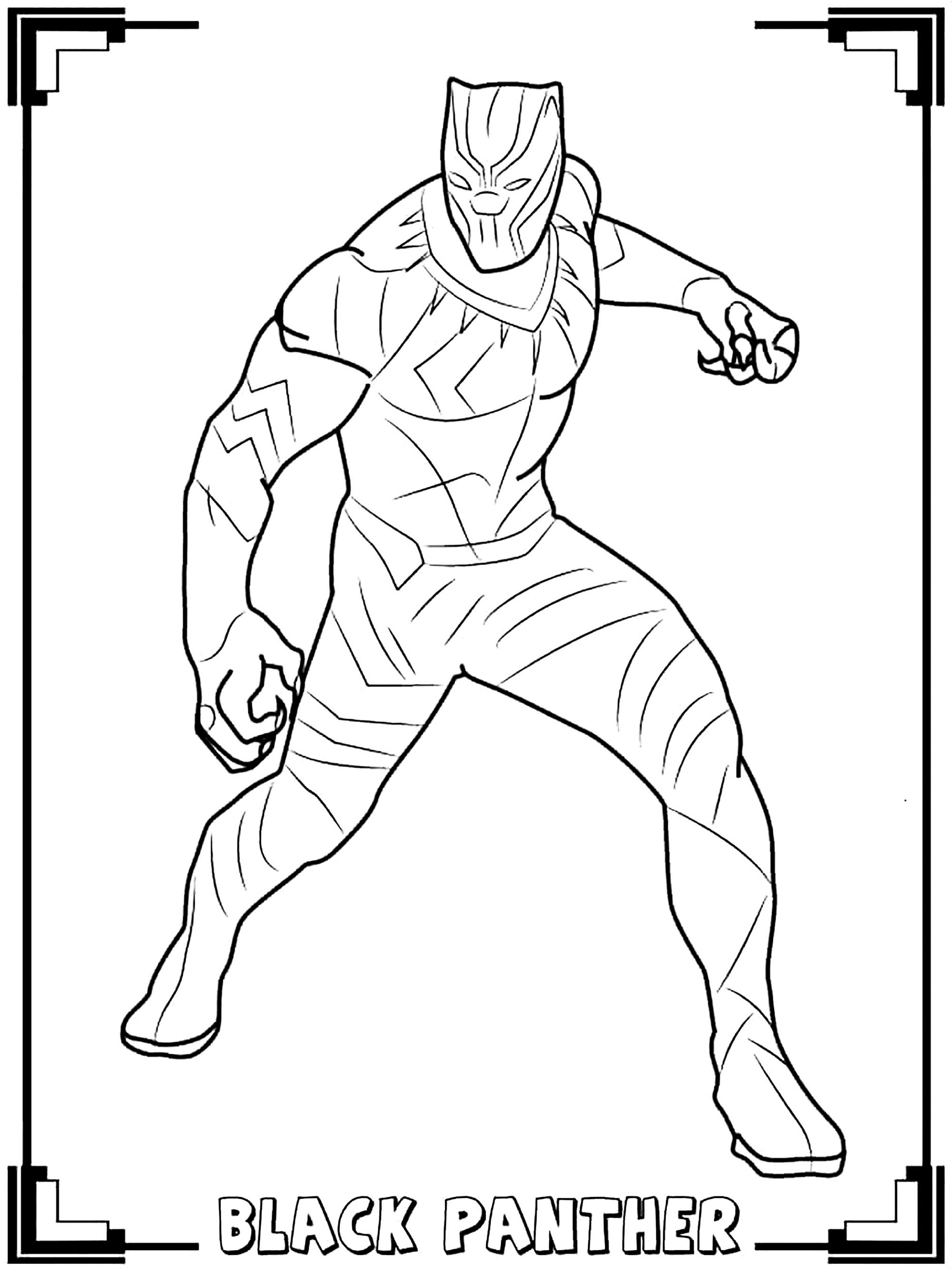 100+ Black Panther Coloring Pages: Wakanda Forever in Color 10