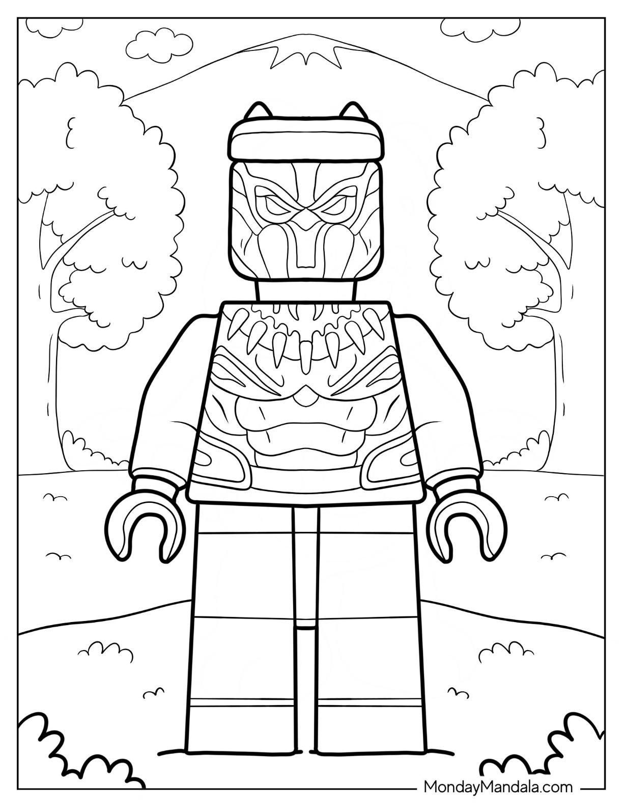 100+ Black Panther Coloring Pages: Wakanda Forever in Color 14