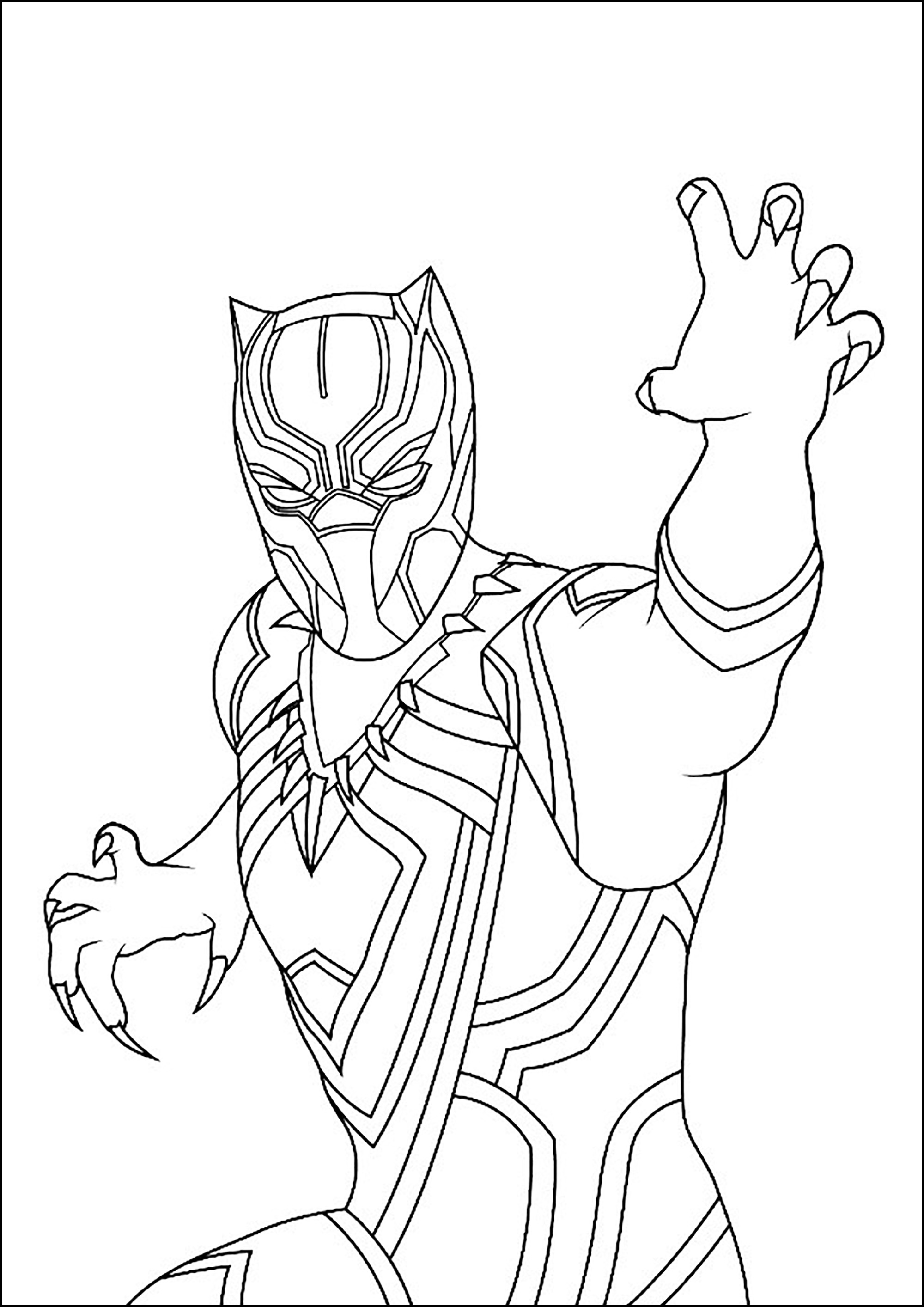 100+ Black Panther Coloring Pages: Wakanda Forever in Color 7