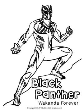 100+ Black Panther Coloring Pages: Wakanda Forever in Color 91