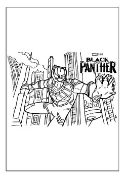 100+ Black Panther Coloring Pages: Wakanda Forever in Color 93