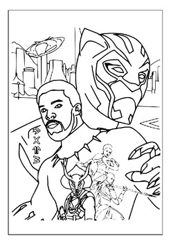 100+ Black Panther Coloring Pages: Wakanda Forever in Color 94