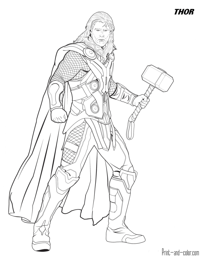 110+ Avengers Coloring Pages 104