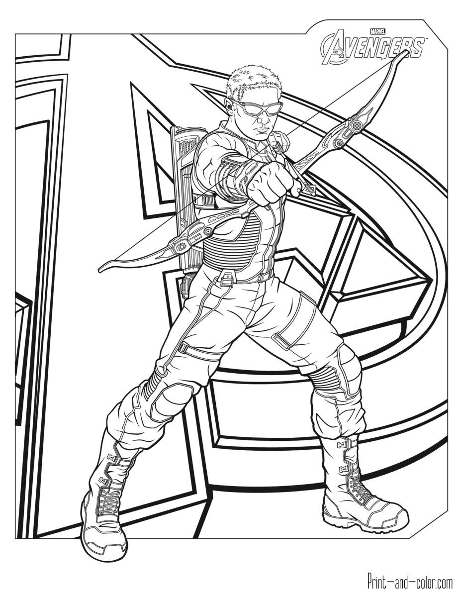 110+ Avengers Coloring Pages 114