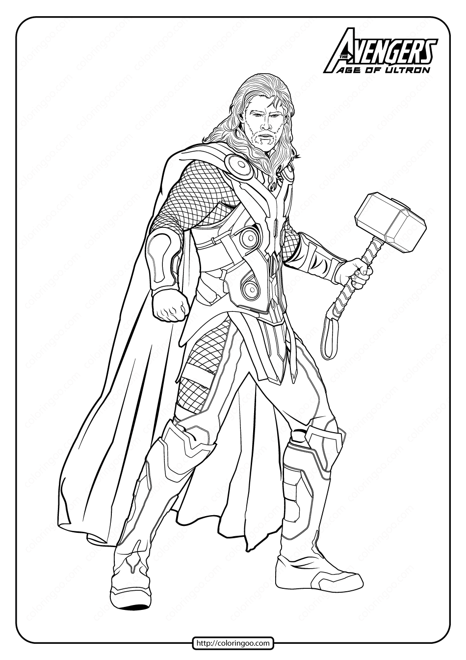 110+ Avengers Coloring Pages 14