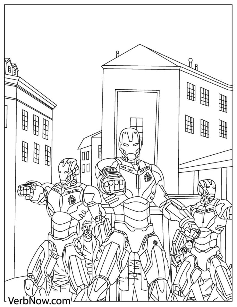 110+ Avengers Coloring Pages 15