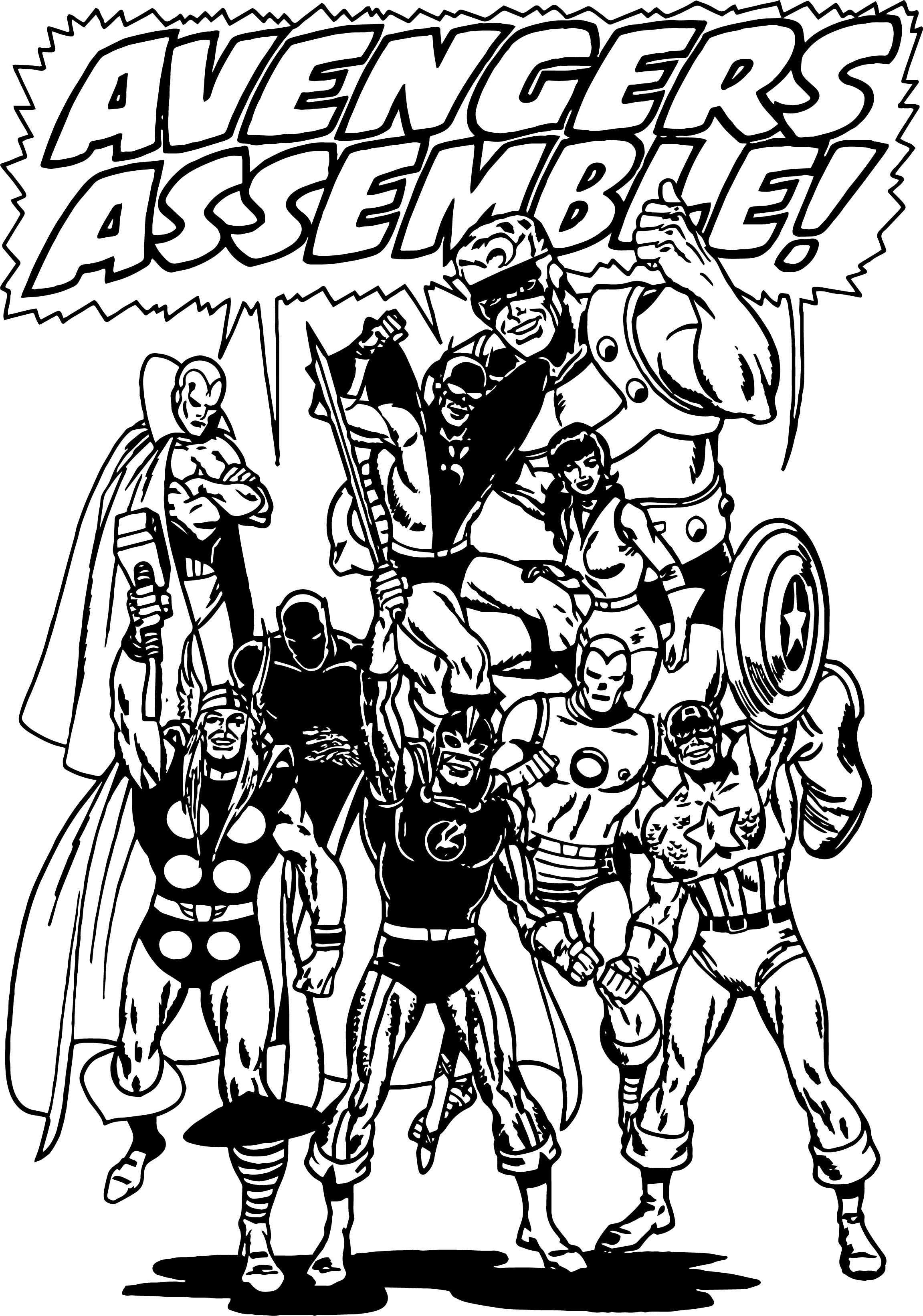 110+ Avengers Coloring Pages 18