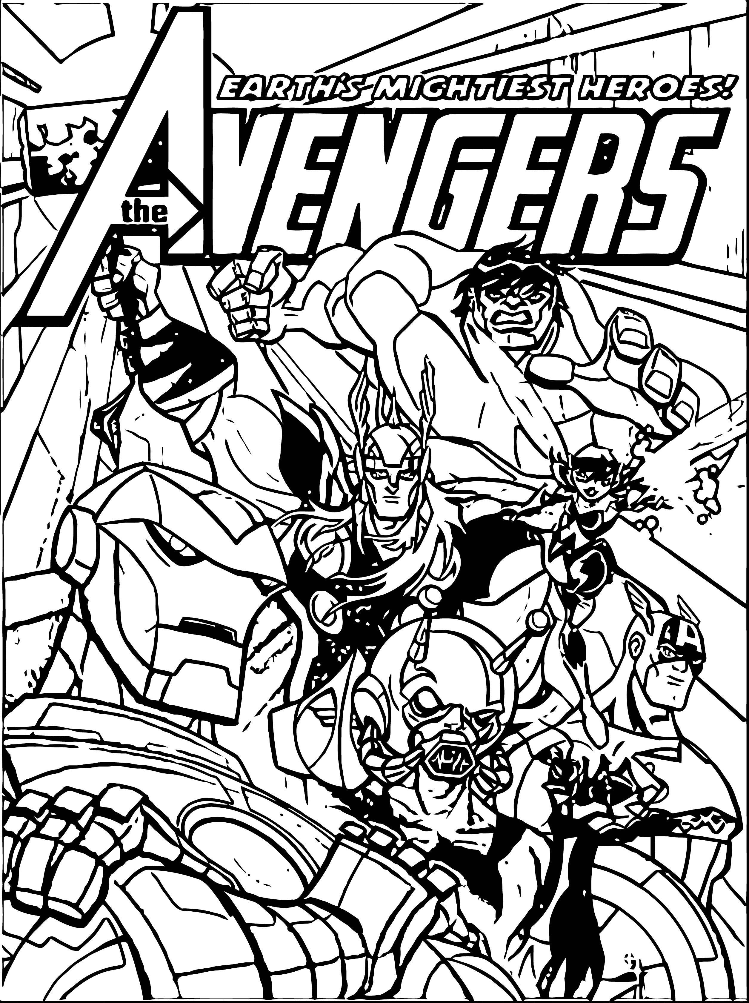 110+ Avengers Coloring Pages 2