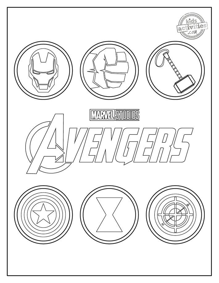 110+ Avengers Coloring Pages 34