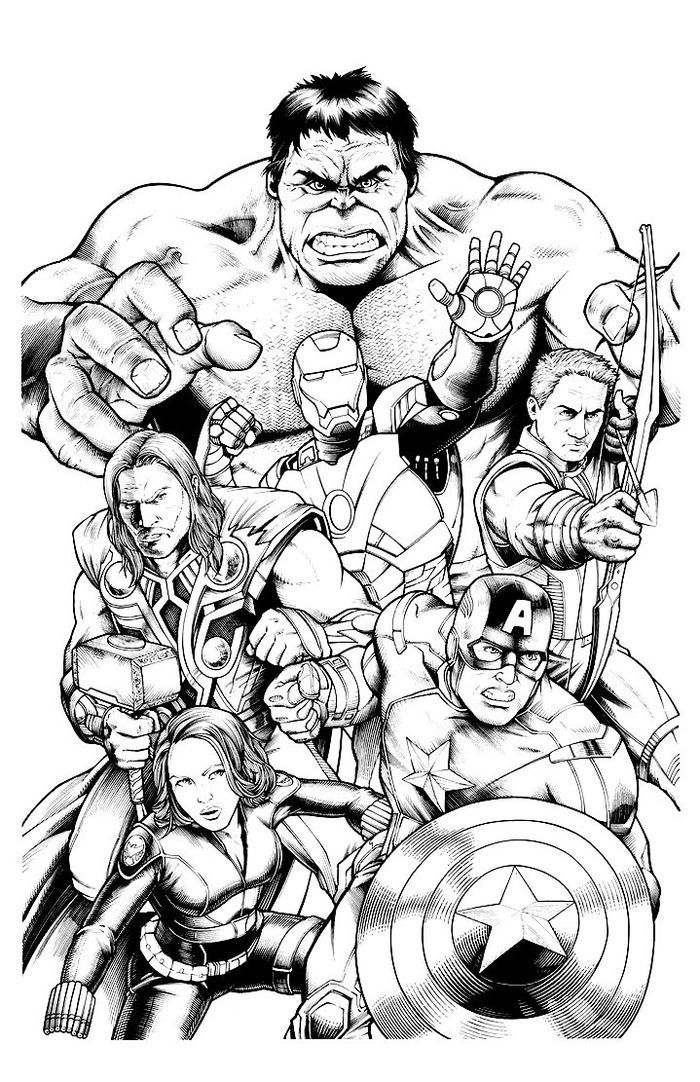 110+ Avengers Coloring Pages 5