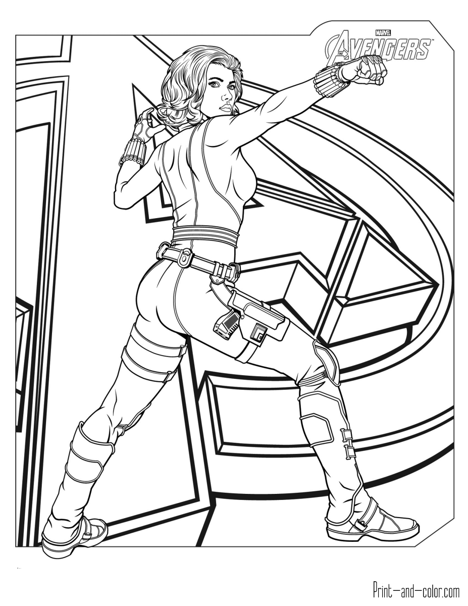 110+ Avengers Coloring Pages 55