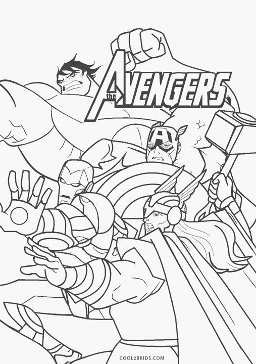 110+ Avengers Coloring Pages 59