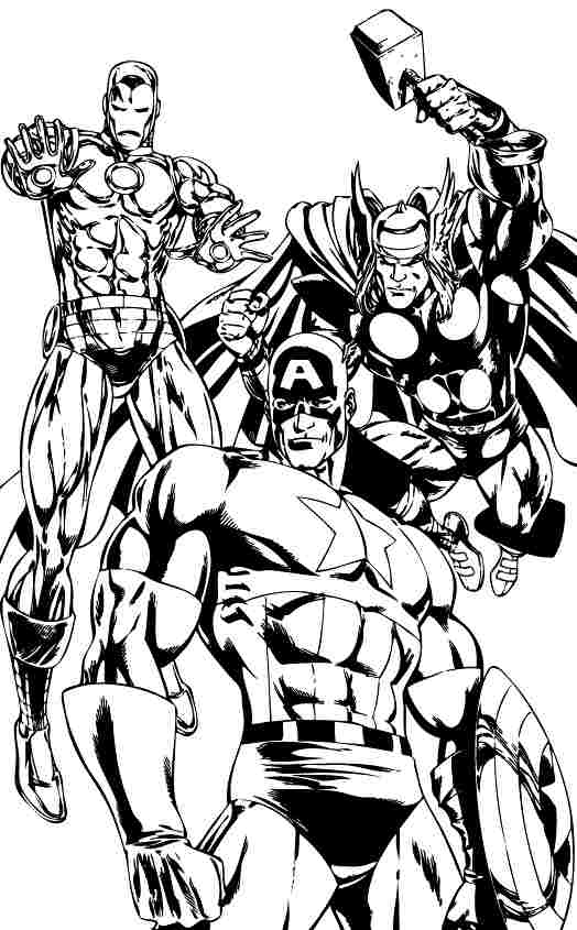 110+ Avengers Coloring Pages 67