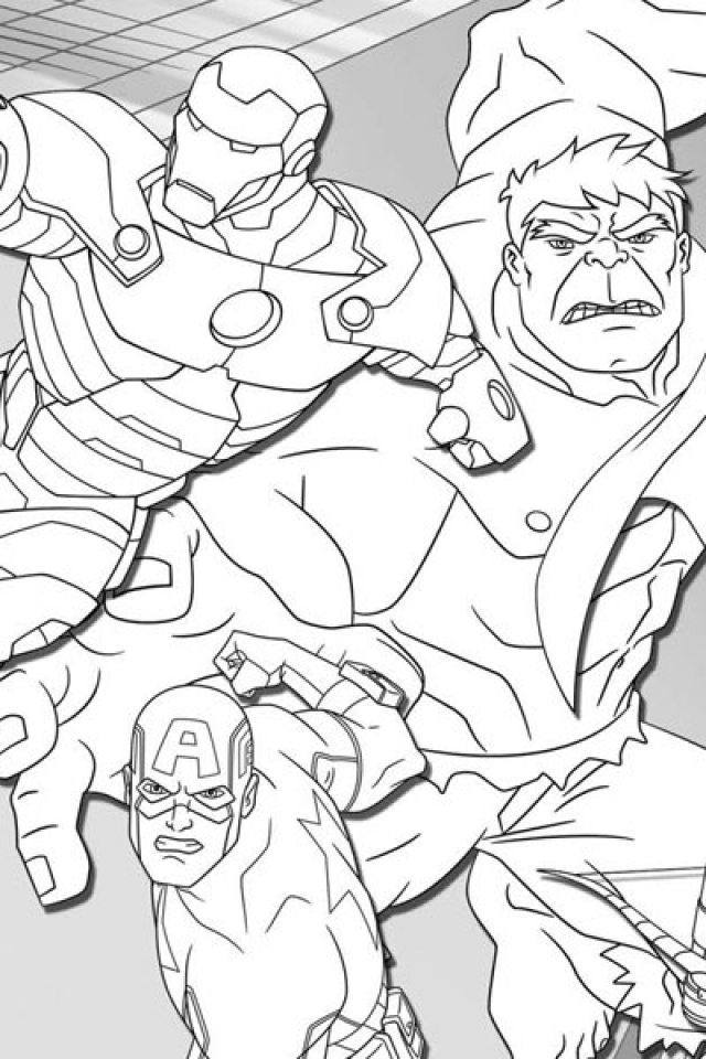 110+ Avengers Coloring Pages 78