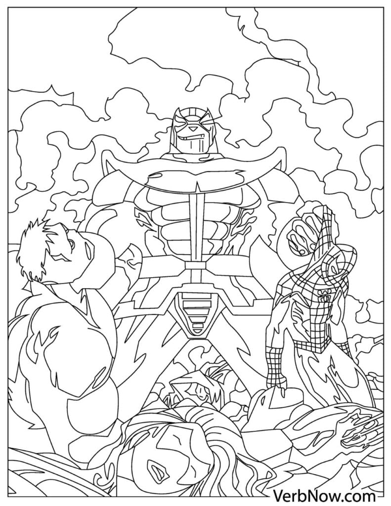 110+ Avengers Coloring Pages 80