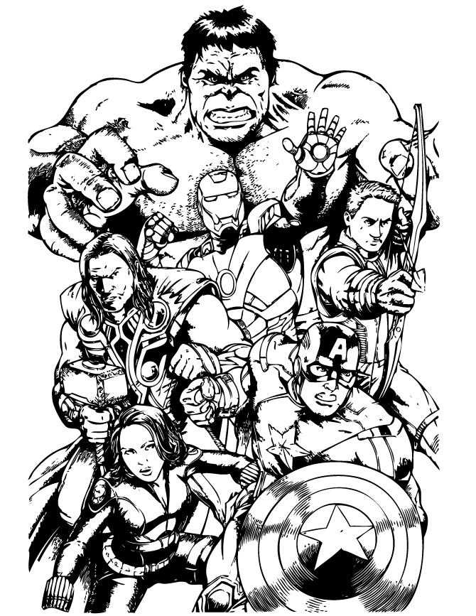 110+ Avengers Coloring Pages 85