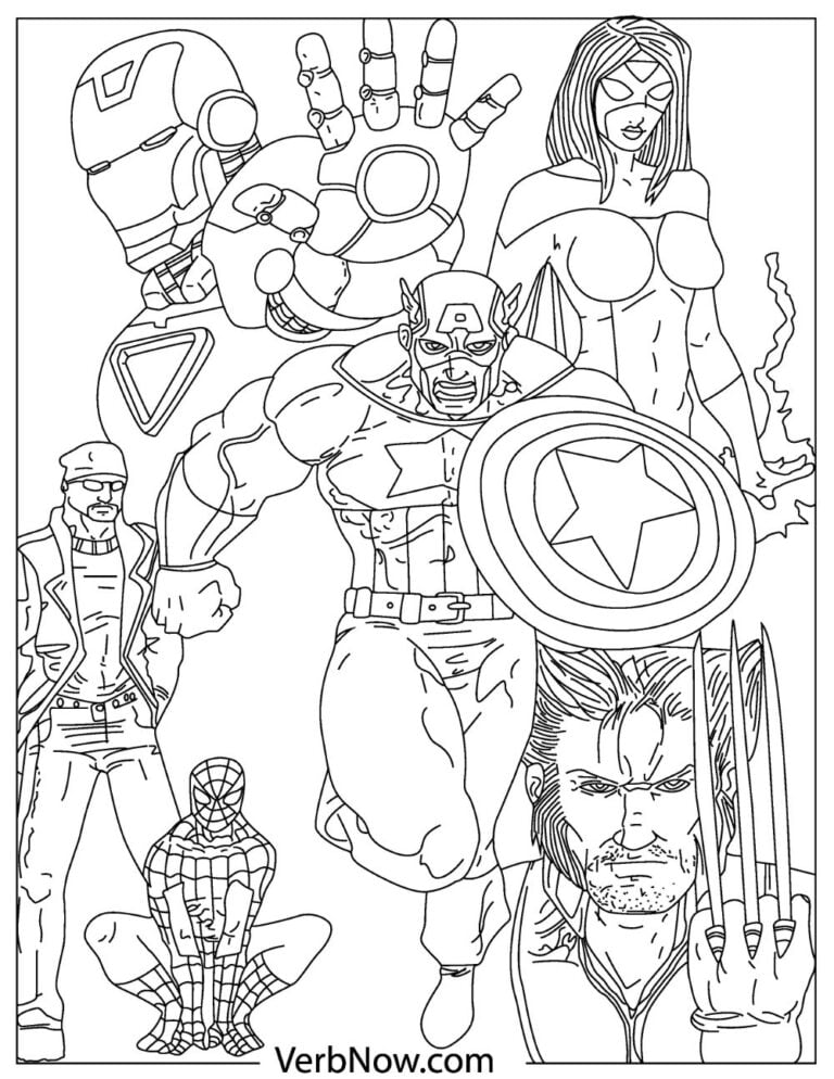 110+ Avengers Coloring Pages 86