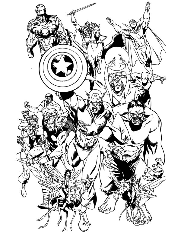 110+ Avengers Coloring Pages 89