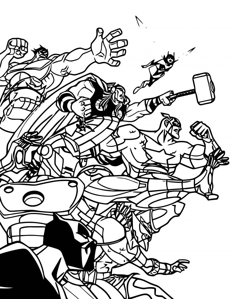 110+ Avengers Coloring Pages 90