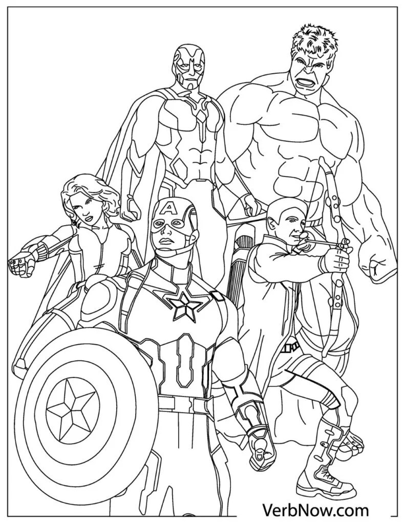 110+ Avengers Coloring Pages 94