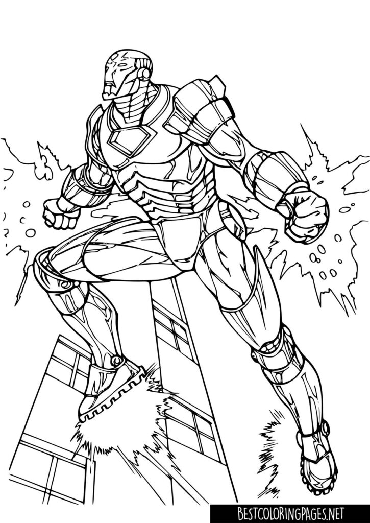 110+ Avengers Coloring Pages 95