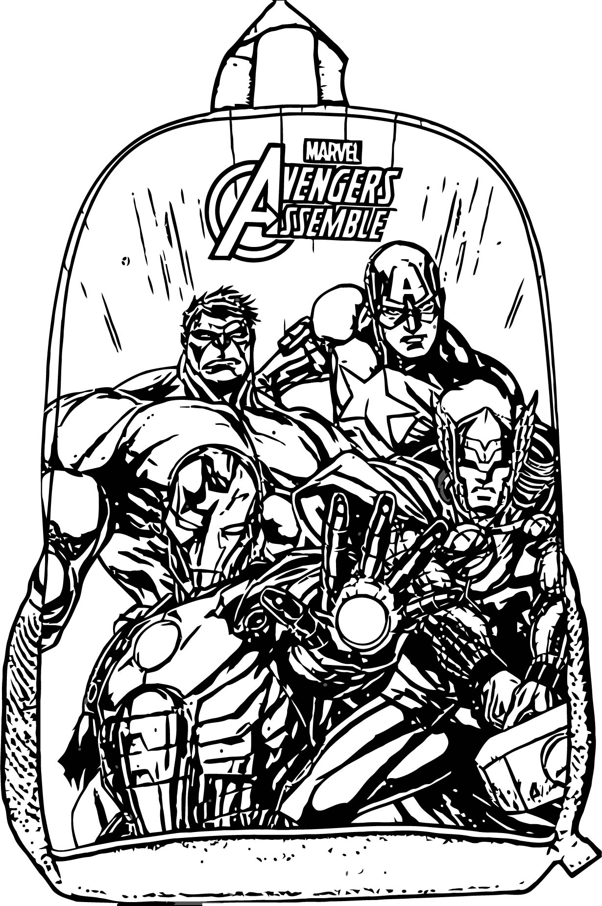 110+ Avengers Coloring Pages 97